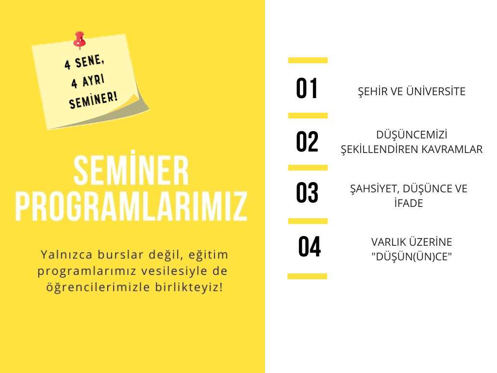 SEMİNER PROGRAMLARIMIZ